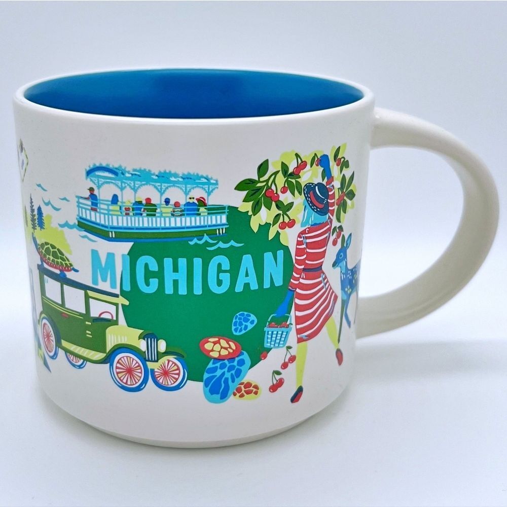 🔥NIB Starbucks 2024 Discovery Series Michigan 14oz Coffee Mug